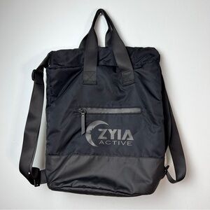 Zyia Active by Vooray | Black Convertible Tote Backpack | Gym & Travel Bag